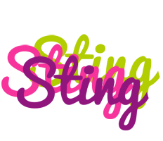 Sting flowers logo