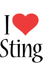 Sting i-love logo