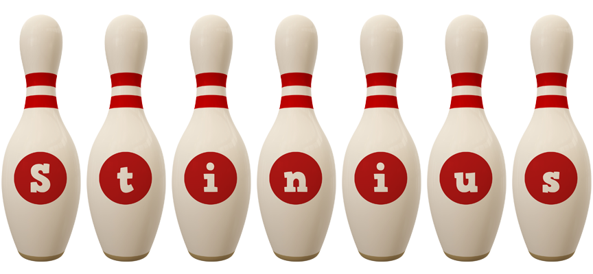 Stinius bowling-pin logo