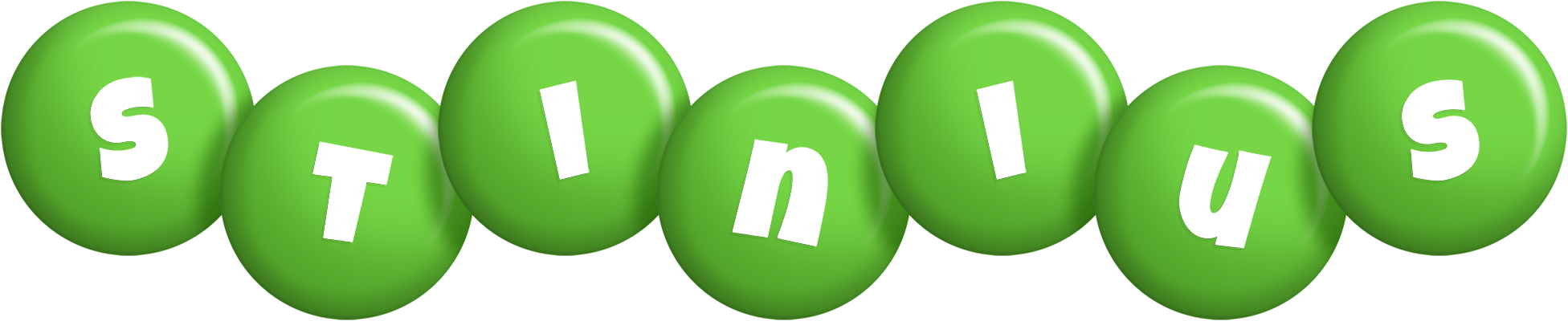 Stinius candy-green logo