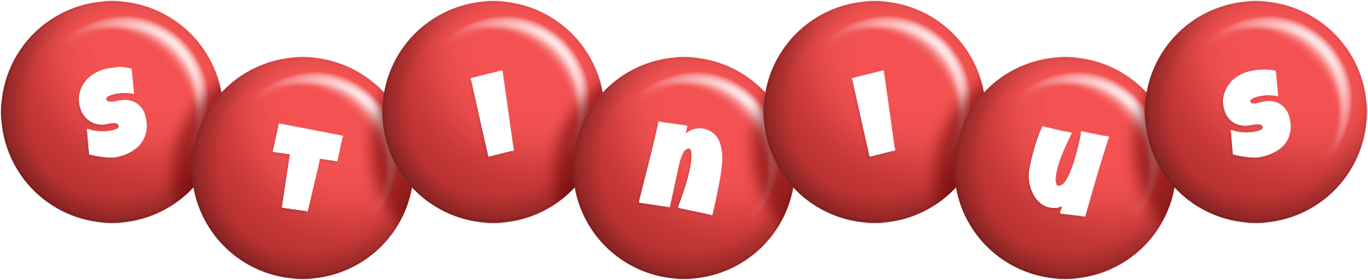Stinius candy-red logo