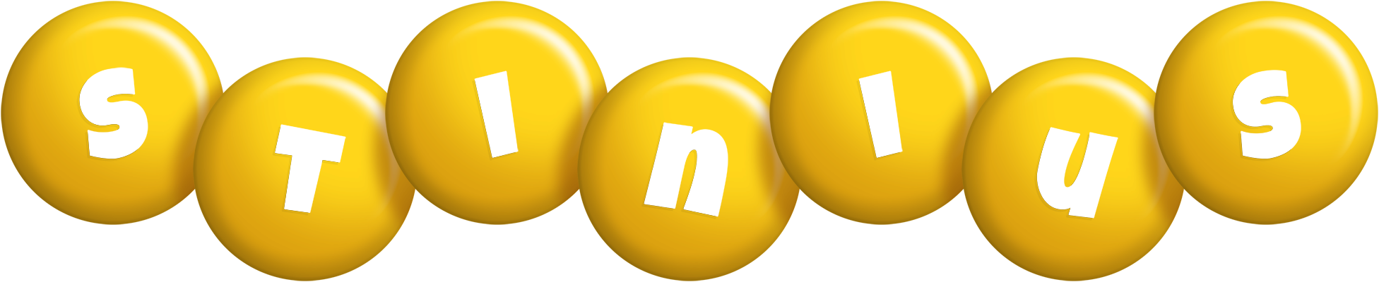 Stinius candy-yellow logo