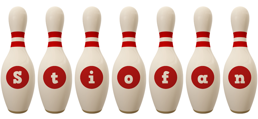 Stiofan bowling-pin logo
