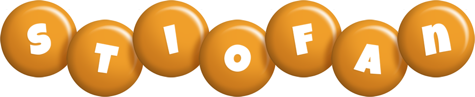 Stiofan candy-orange logo