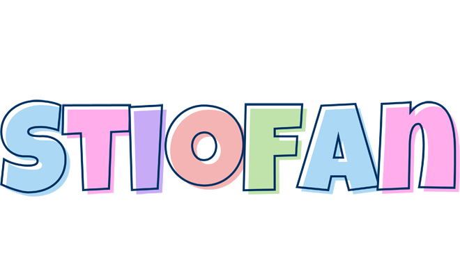 Stiofan pastel logo