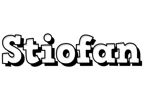 Stiofan snowing logo