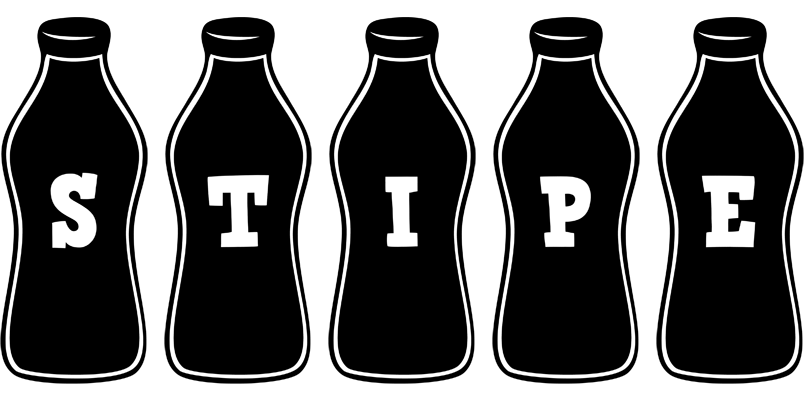 Stipe bottle logo