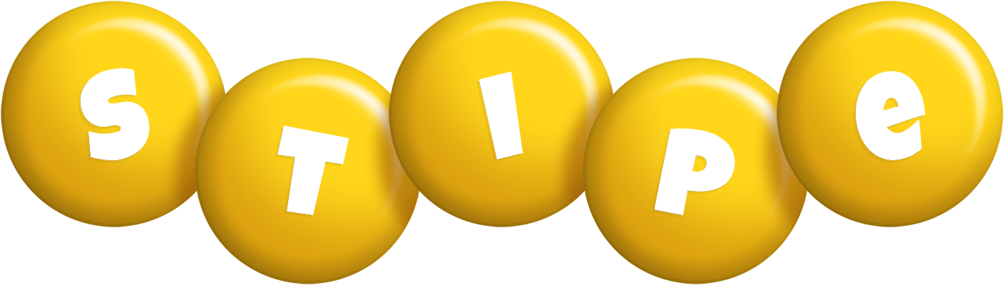 Stipe candy-yellow logo