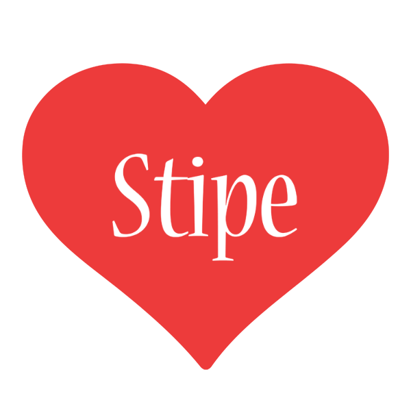 Stipe love logo