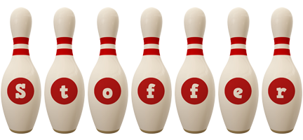 Stoffer bowling-pin logo