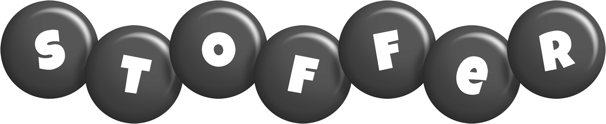 Stoffer candy-black logo