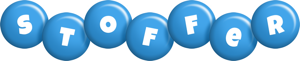 Stoffer candy-blue logo