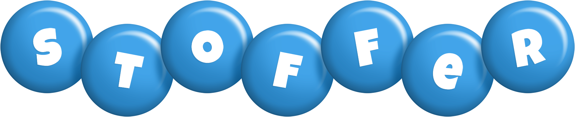 Stoffer candy-blue logo