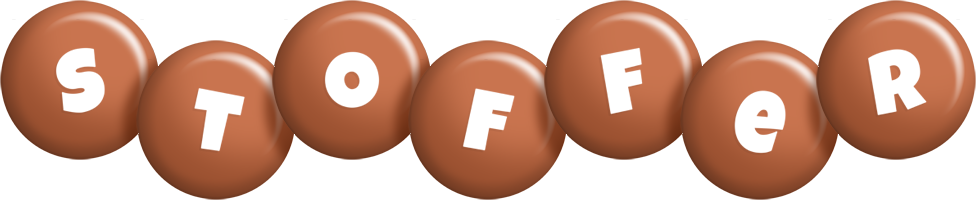 Stoffer candy-brown logo