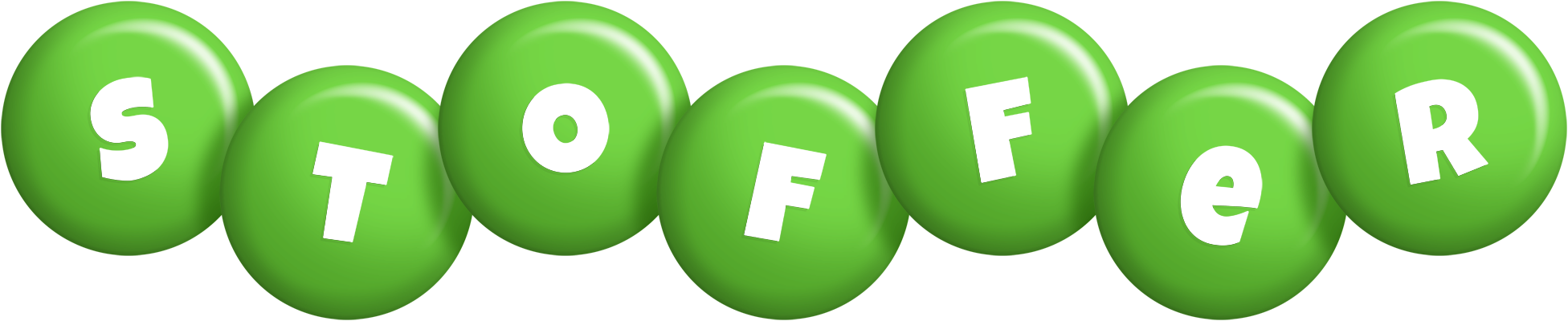 Stoffer candy-green logo