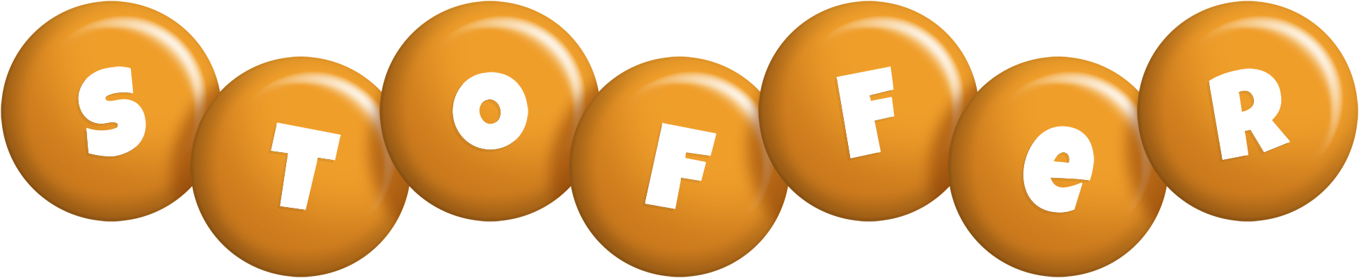 Stoffer candy-orange logo