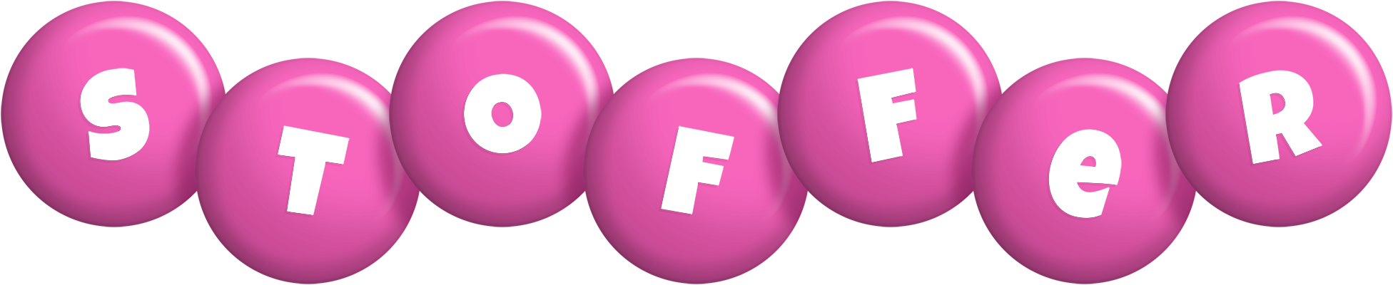 Stoffer candy-pink logo