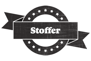 Stoffer grunge logo