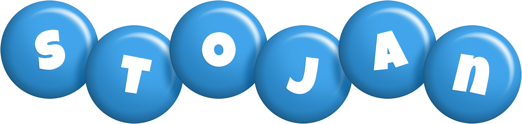 Stojan candy-blue logo
