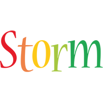 Storm birthday logo