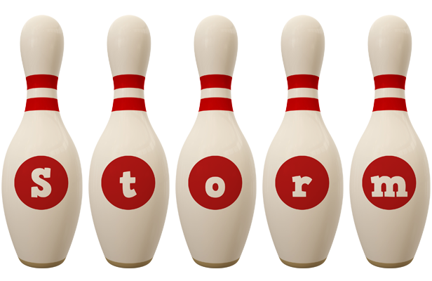 Storm bowling-pin logo