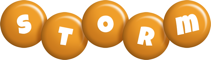 Storm candy-orange logo