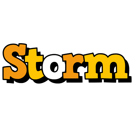 Storm cartoon logo