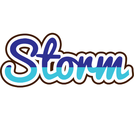 Storm raining logo