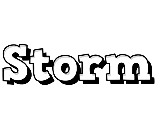 Storm snowing logo