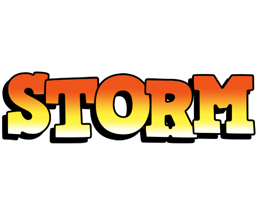 Storm sunset logo