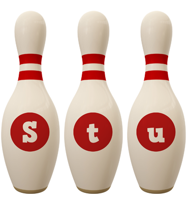 Stu bowling-pin logo