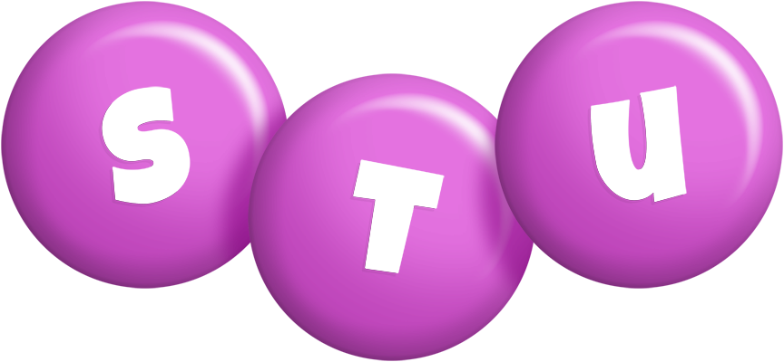 Stu candy-purple logo