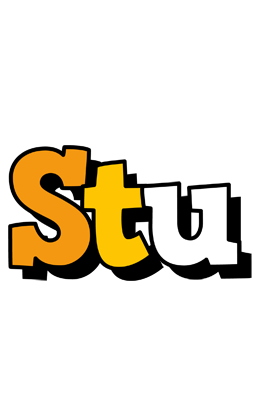 Stu cartoon logo