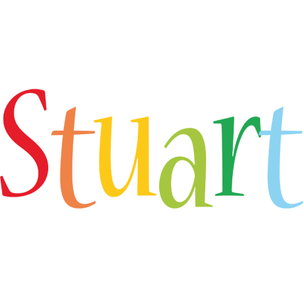 Stuart birthday logo