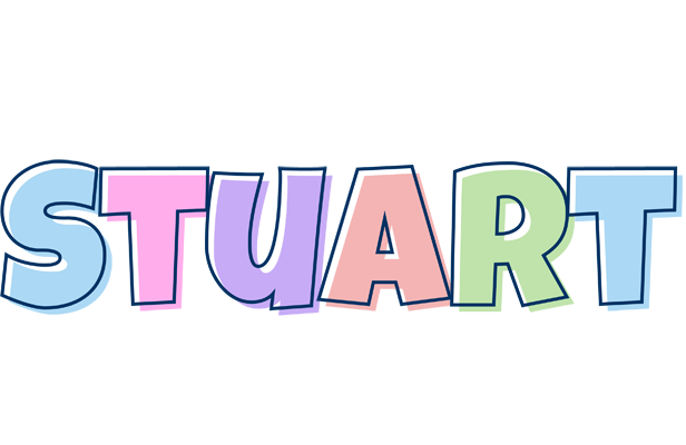 Stuart pastel logo