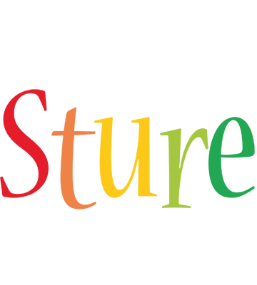 Sture birthday logo