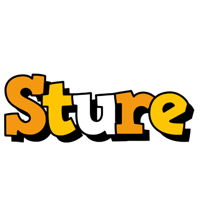 Sture cartoon logo