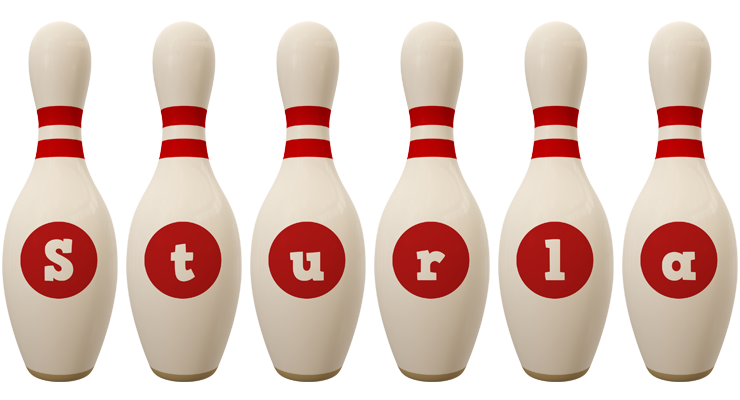 Sturla bowling-pin logo