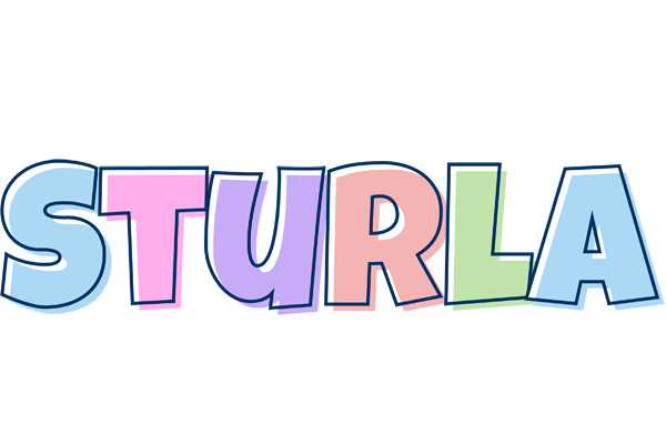 Sturla pastel logo