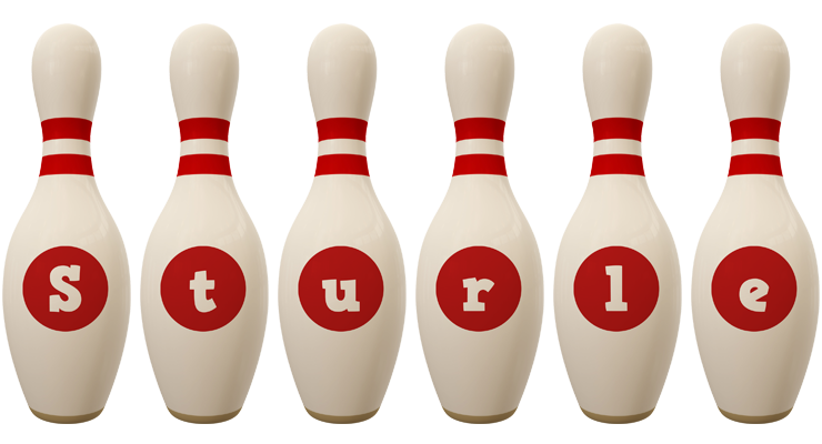 Sturle bowling-pin logo