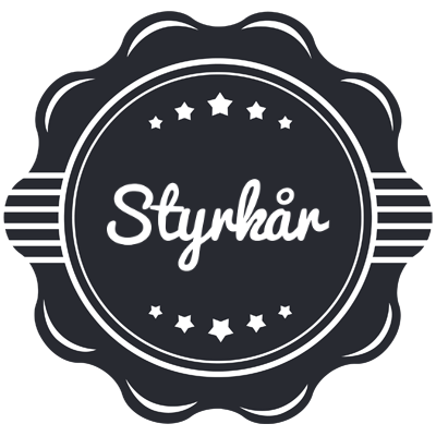 Styrkår badge logo