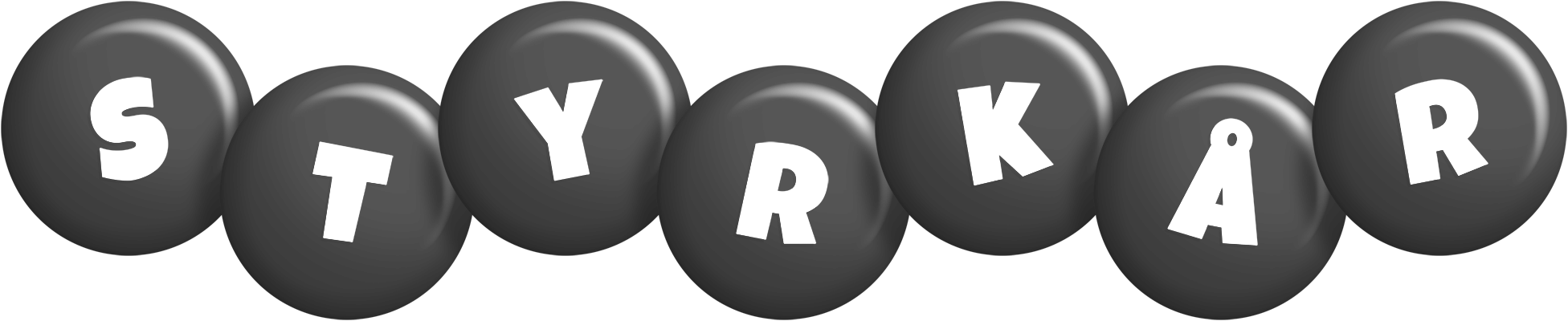 Styrkår candy-black logo