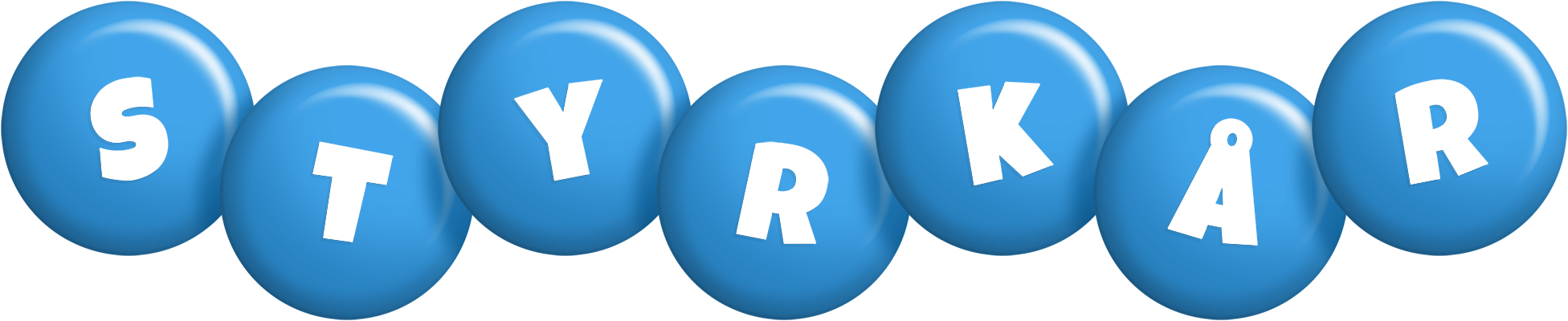 Styrkår candy-blue logo
