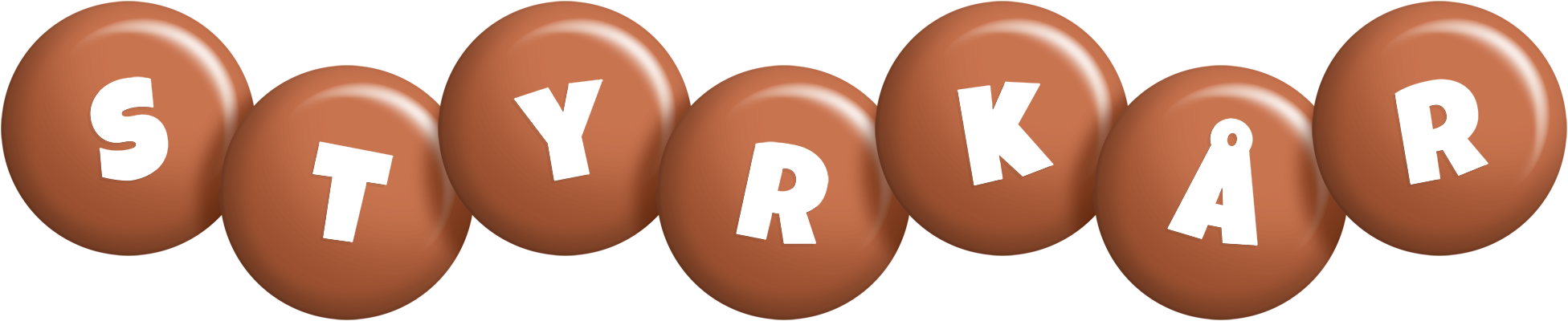 Styrkår candy-brown logo