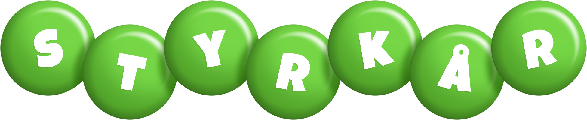 Styrkår candy-green logo