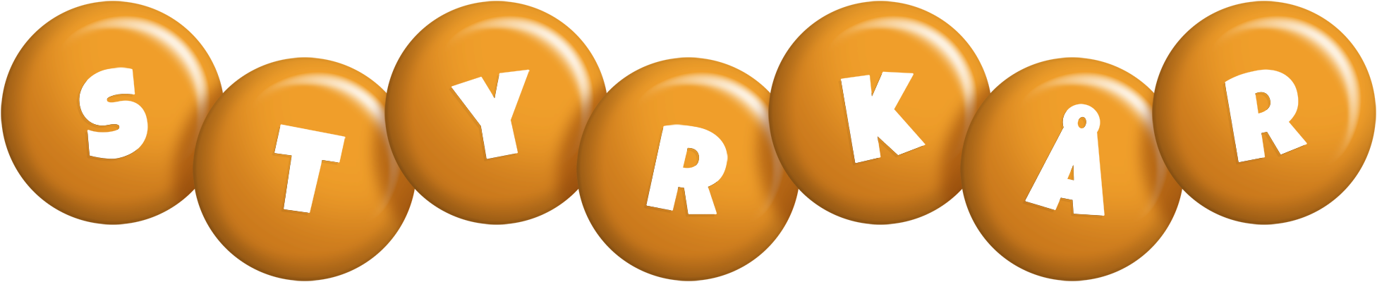 Styrkår candy-orange logo