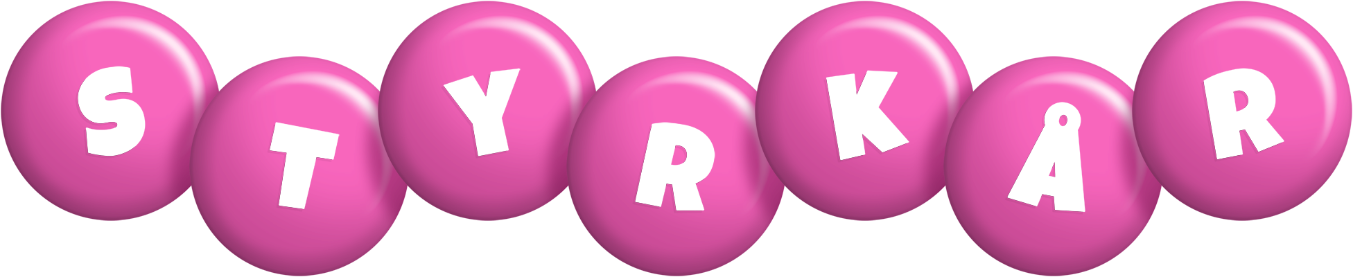 Styrkår candy-pink logo