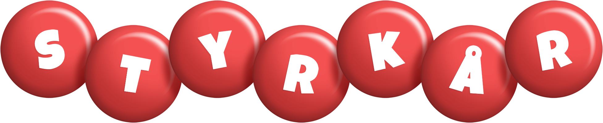 Styrkår candy-red logo