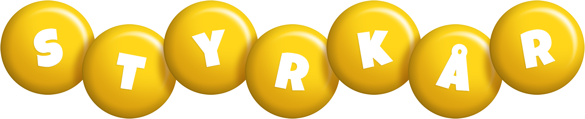 Styrkår candy-yellow logo