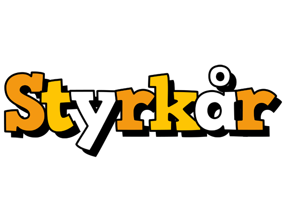 Styrkår cartoon logo